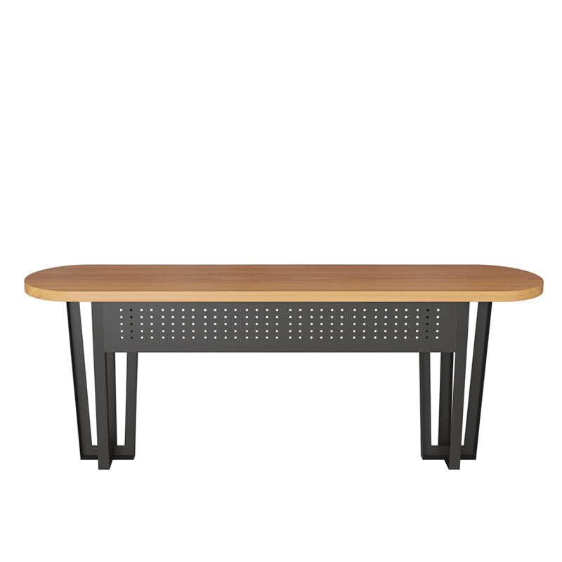 Industrial Style Bar Table Rectangle Solid Wood Bistro Bar Desk for Indoor