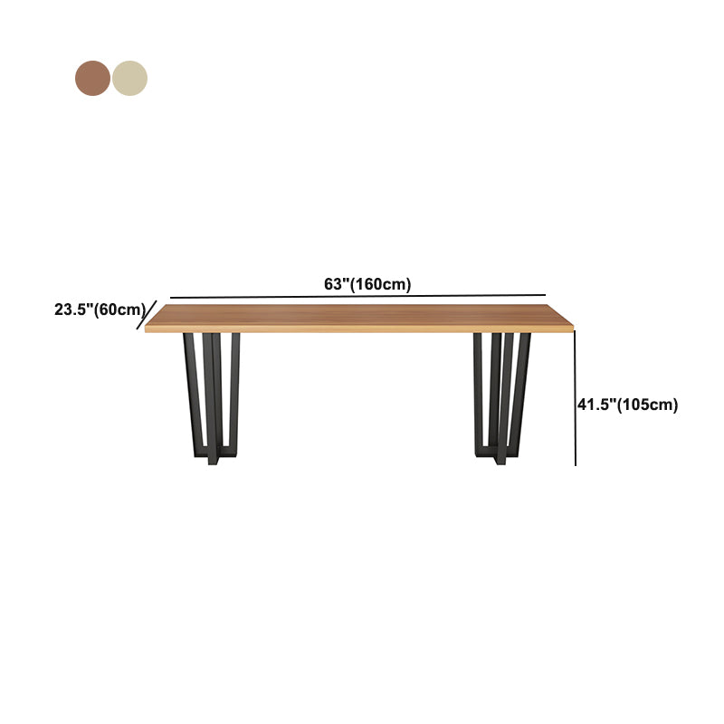 Industrial Style Bar Table Rectangle Solid Wood Bistro Bar Desk for Indoor