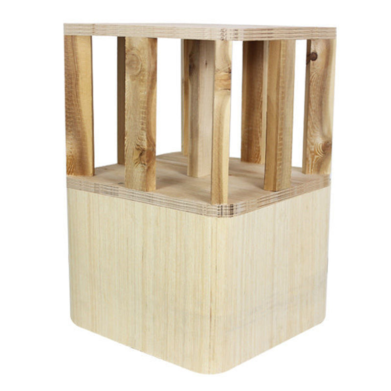 Popular Round Pouf Chair Contrast Color Cotton Water Resistant Footstool Ottoman