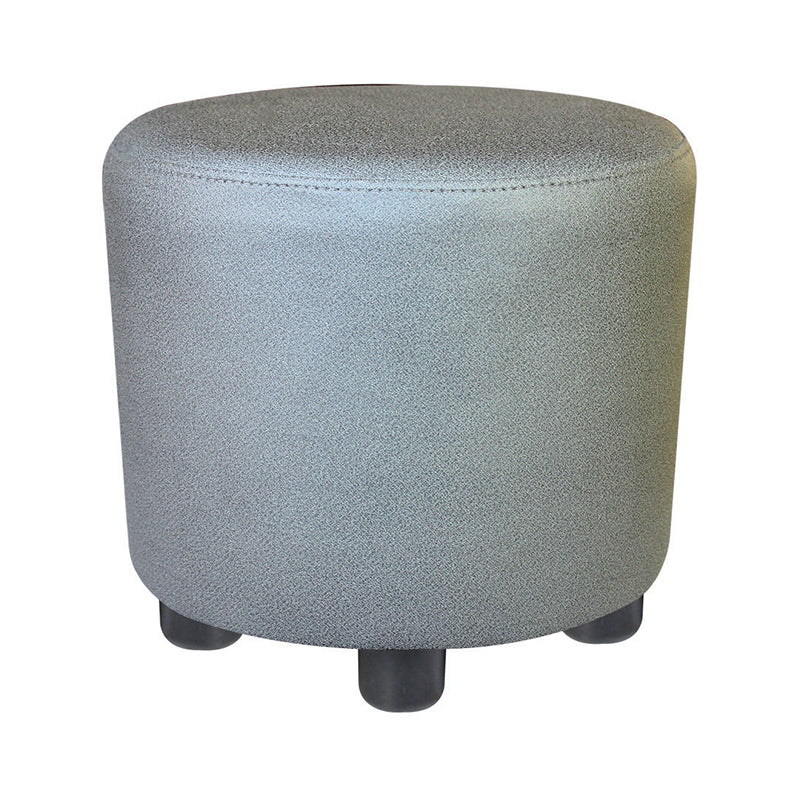 Popular Round Pouf Chair Contrast Color Cotton Water Resistant Footstool Ottoman