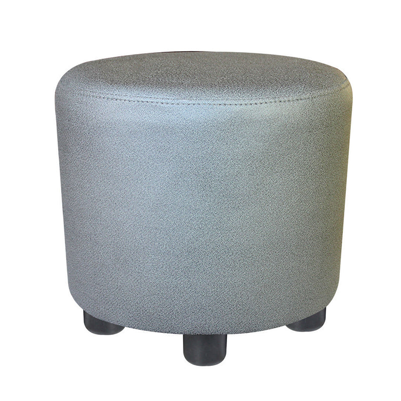 Popular Round Pouf Chair Contrast Color Cotton Water Resistant Footstool Ottoman