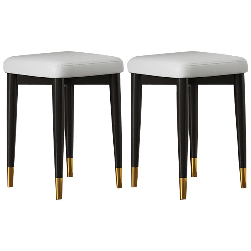 Contemporary Tear Resistant Ottaman Square Orange Velvet Standard