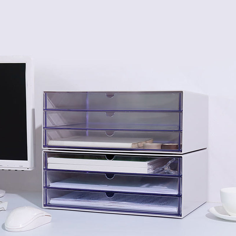 Modern Cabinet Acrylic with 3 Drawers File Cabinet for Home or Office