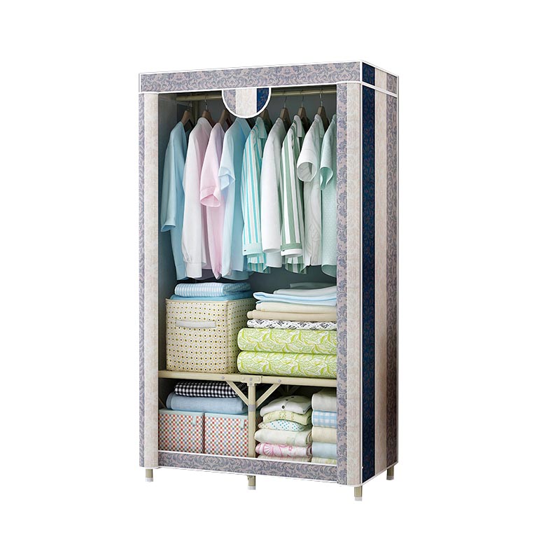 Contemporary Style Wardrobe Steel Bedroom Wardrobe Closet with Door
