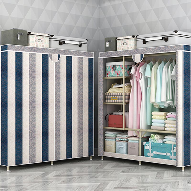 Contemporary Style Wardrobe Steel Bedroom Wardrobe Closet with Door