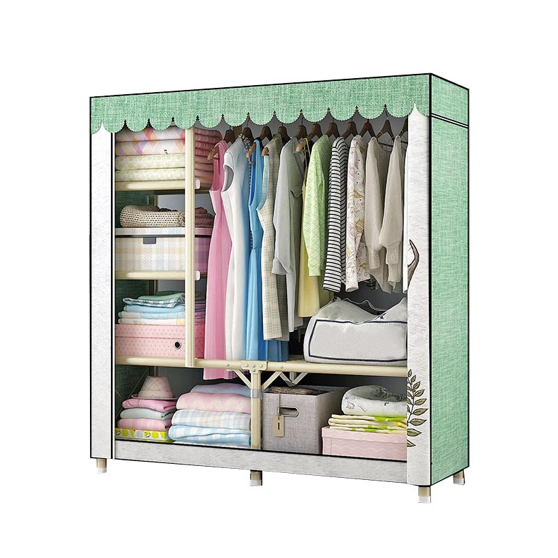 Contemporary Style Wardrobe Steel Bedroom Wardrobe Closet with Door