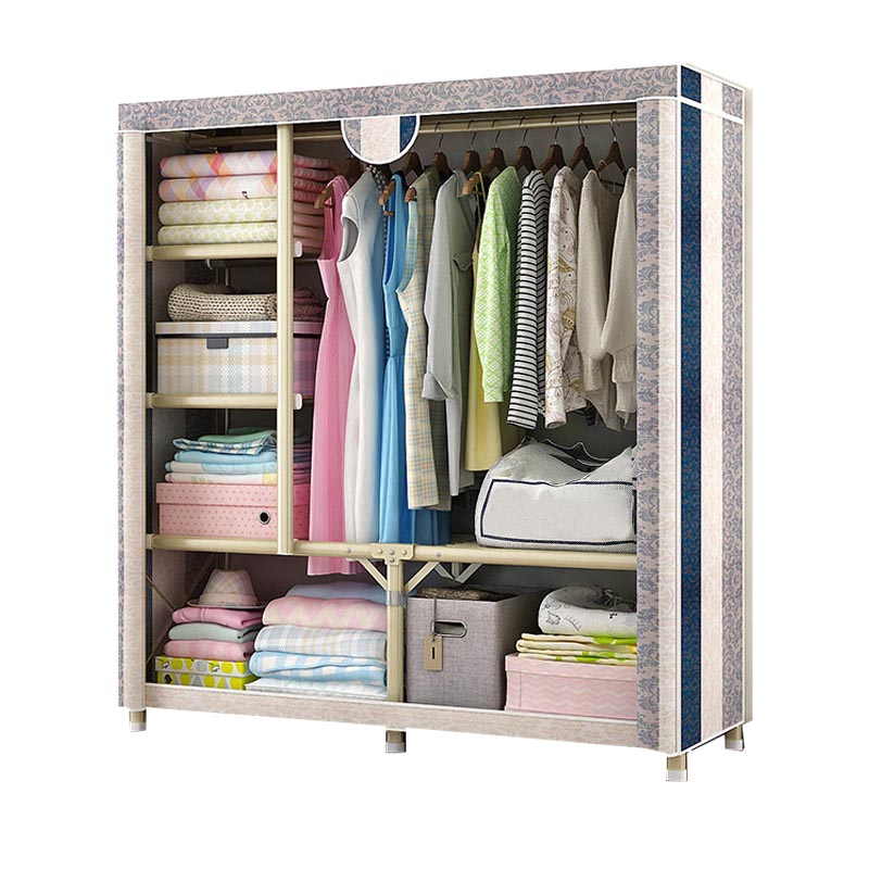 Contemporary Style Wardrobe Steel Bedroom Wardrobe Closet with Door