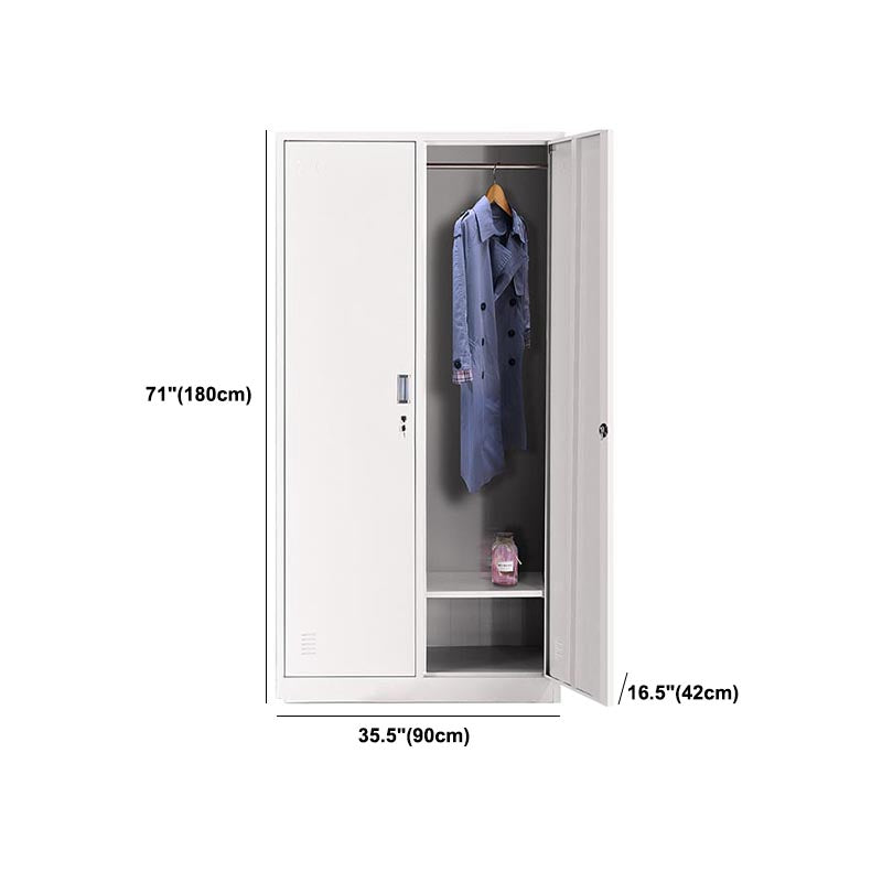 Contemporary Style Wardrobe Steel Home Wardrobe Closet,35.43" D x 16.54" W x 70.87" H