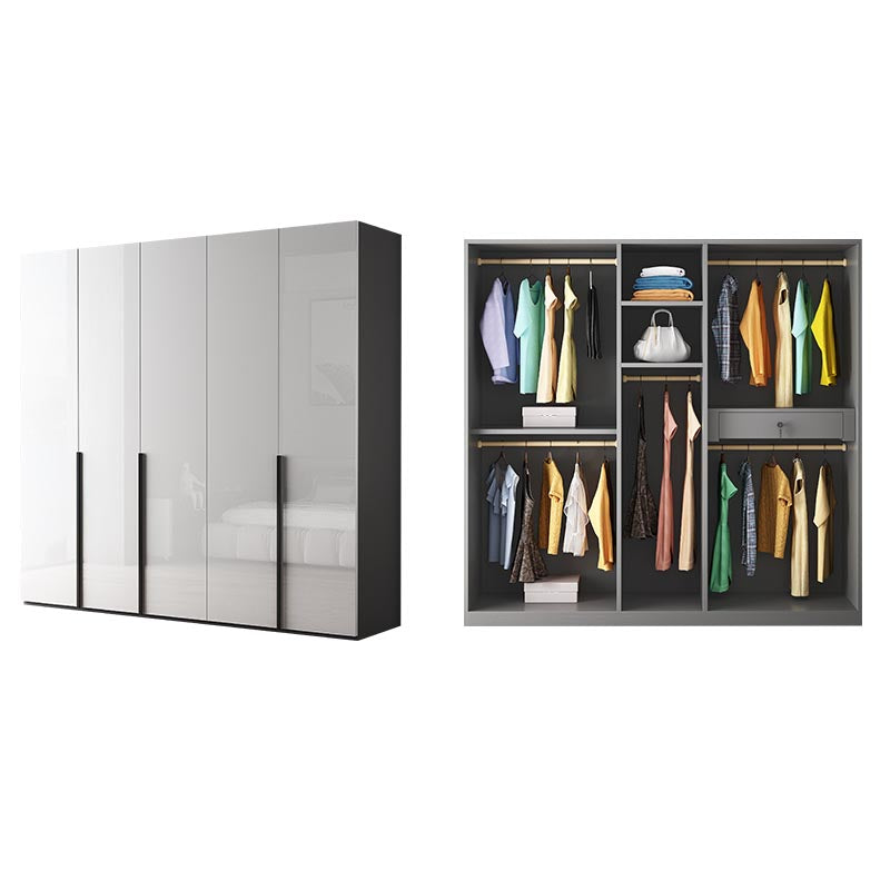 Modern Wooden Wardrobe Soft Close Drawer Wardrobe Closet for Bedroom