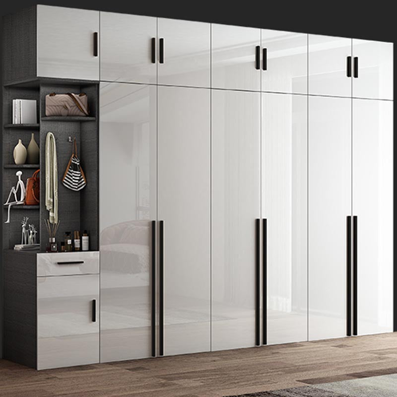 Modern Style Wooden Wardrobe White Colour Wardrobe Closet for Bedroom