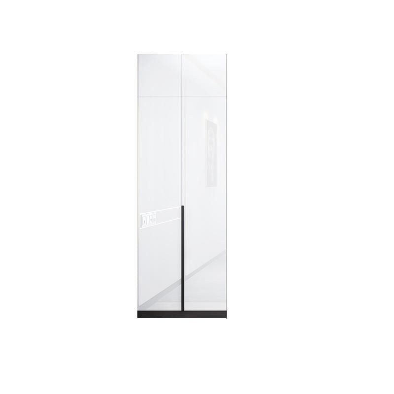 White Wooden Wardrobe Modern Cloth Rod Included Wardrobe Closet for Home