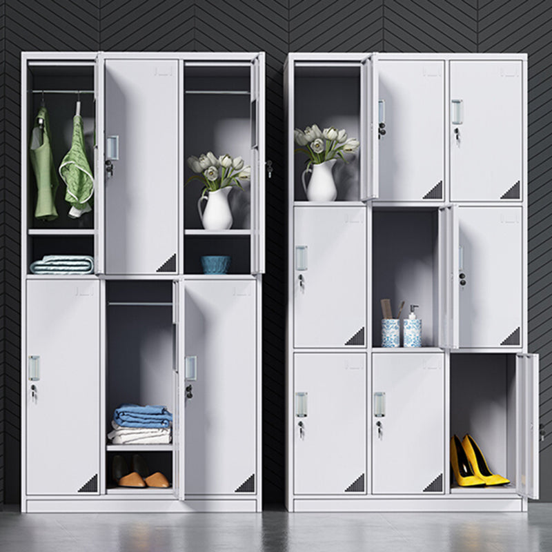 Modern Style Metal Wardrobe White Colour Wardrobe Closet for Home