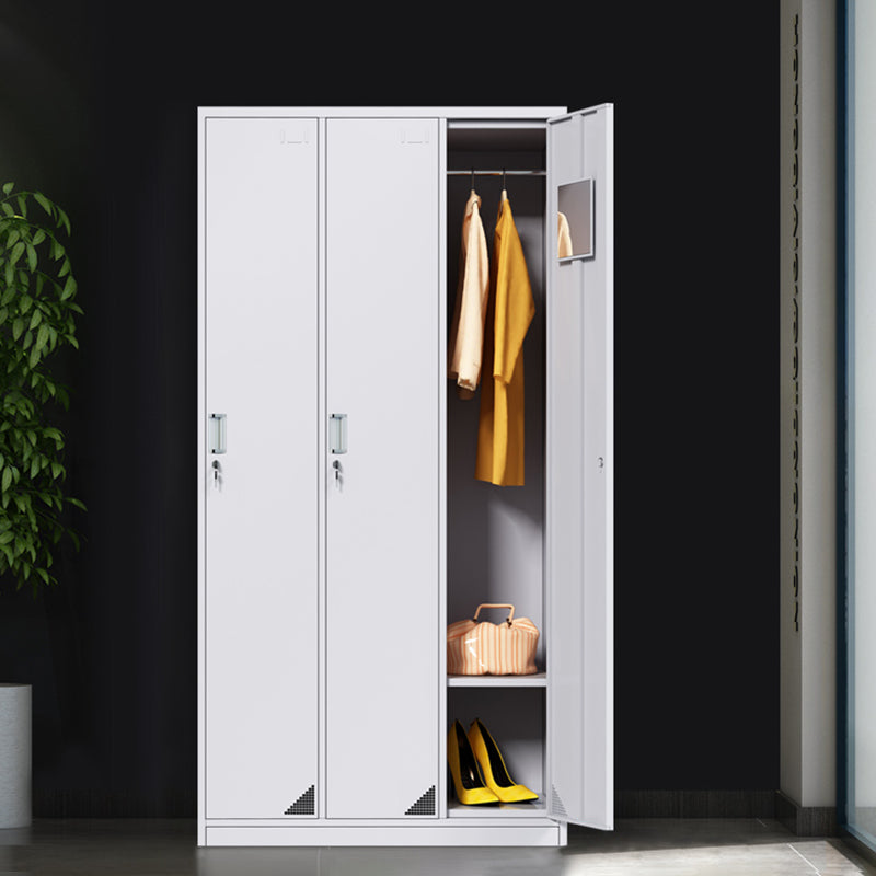 Modern Style Metal Wardrobe White Colour Wardrobe Closet for Home