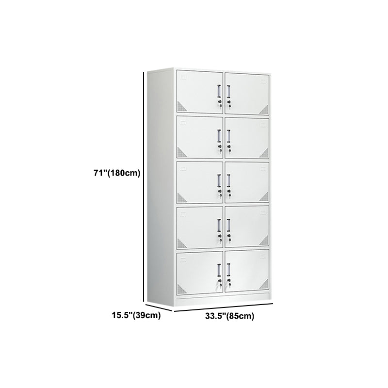 Modern Style Metal Wardrobe White Colour Wardrobe Closet for Home