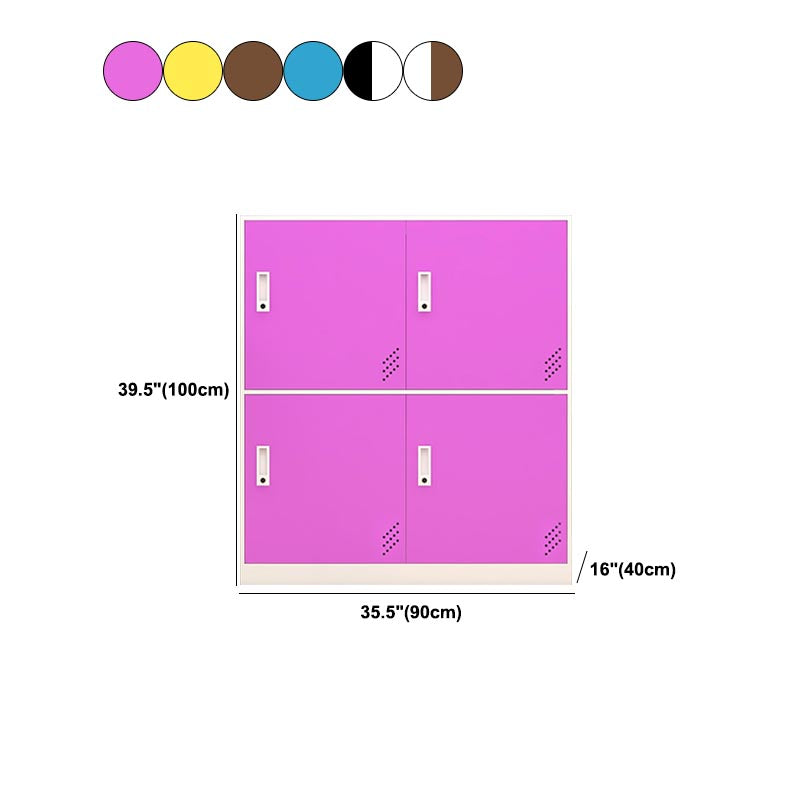 Metal Matte Finish Non-Hanging Cabinet Modern Storage Cabinet with Hinged Doors