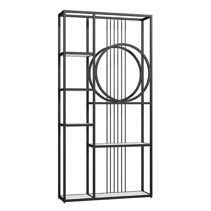 Luxury Floor Wine Bottle Holder Metal Bottle Rack with Shelf