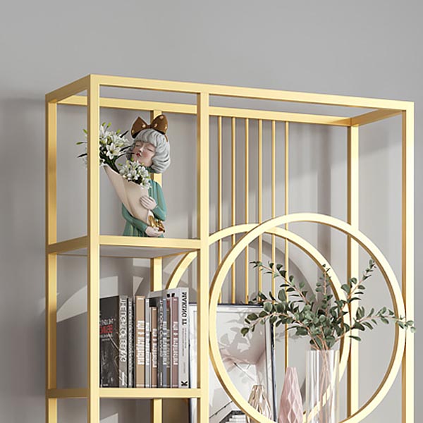 Luxury Floor Wine Bottle Holder Metal Bottle Rack with Shelf