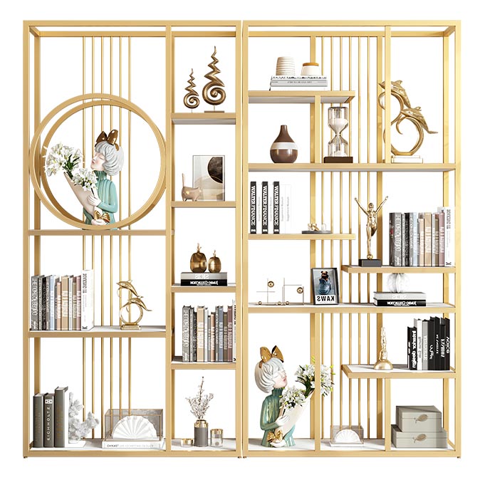 Luxury Floor Wine Bottle Holder Metal Bottle Rack with Shelf