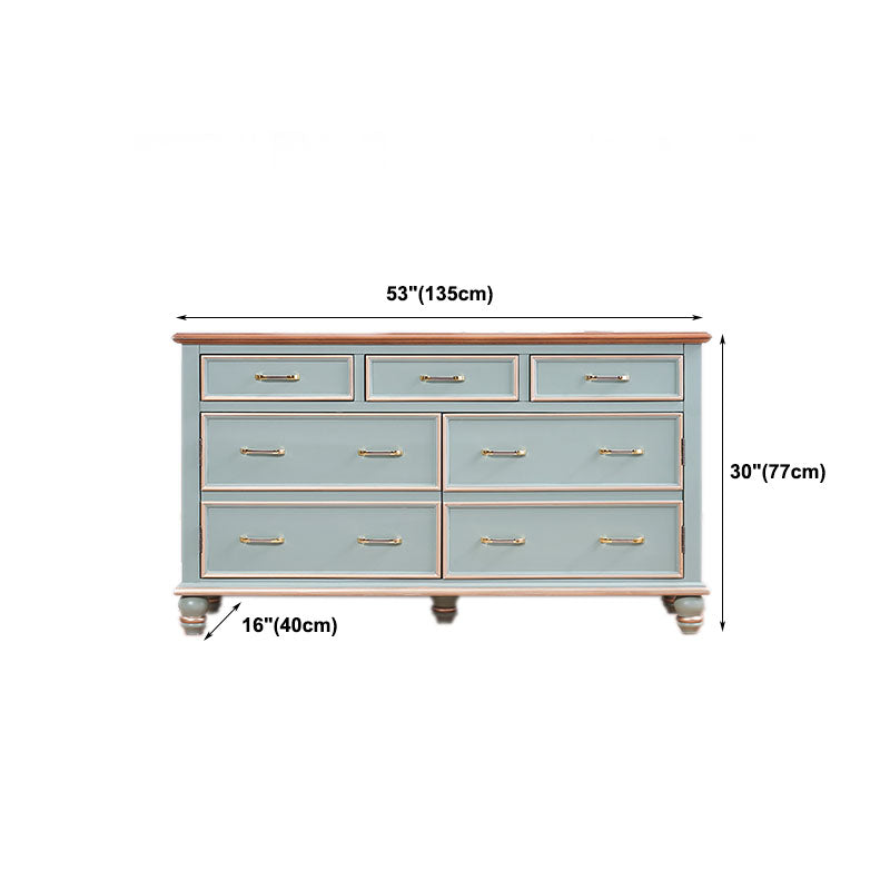 Glam Dresser Manufactured Wood Storage Chest Dresser with 5/7 Drawers