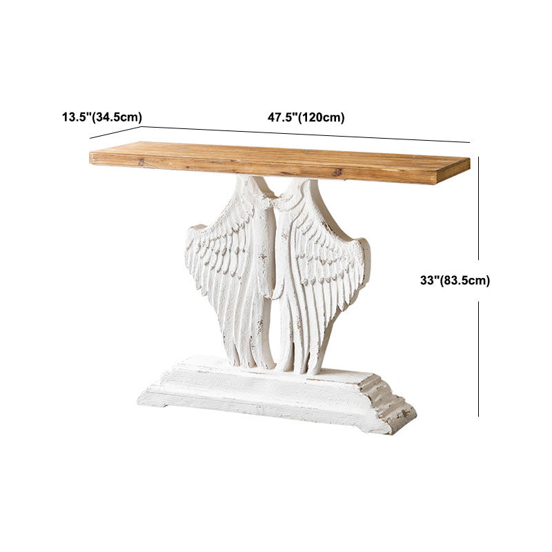 French Country Wooden Console Sofa Table Rectangle Console Accent Table for Hall