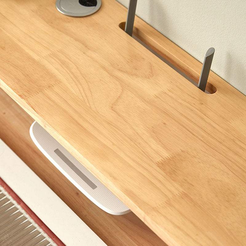 Scandinavian Solid Wood TV Console 2-Drawer 1-Door Floating TV Stand