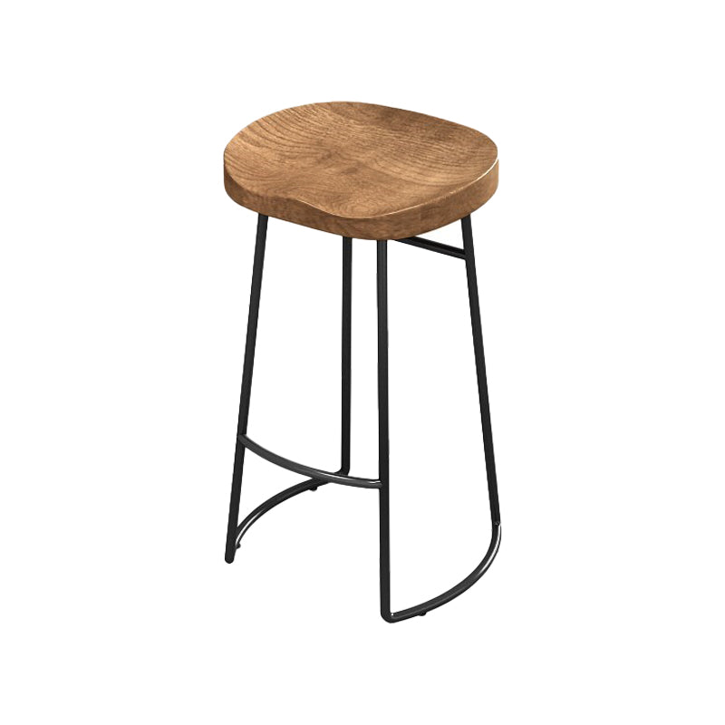 Industrial Rectangle Pub Table Set 1/3 Pieces Wooden Counter Table with Backless Stools