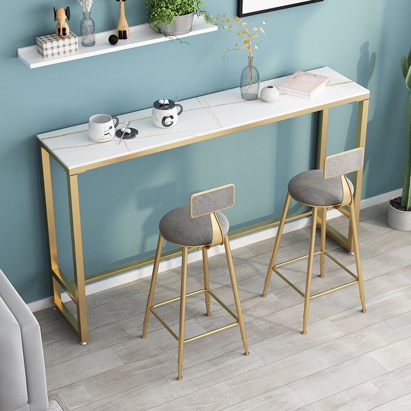 Glam 1/2/3 Pieces Sintered Stone Bar Table Set Fixed Table Counter Set for Home Use