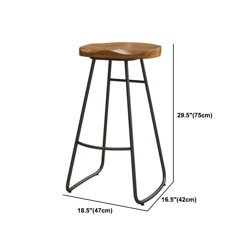 1/2/3 Pieces Industrial Rectangle Pub Table Set Wooden Counter Table with Backless Stools