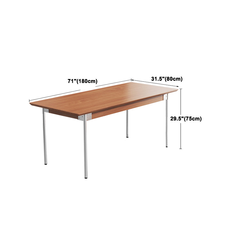 Industrial 1/2/3/4/5 Pieces Rectangle Dining Set Solid Wood Dining Room Table with Chairs