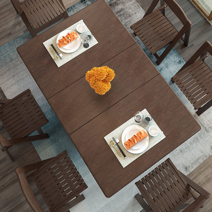 Modern Dining Set 1/2 Pcs Solid Wood Dining Table with Drop Leaf