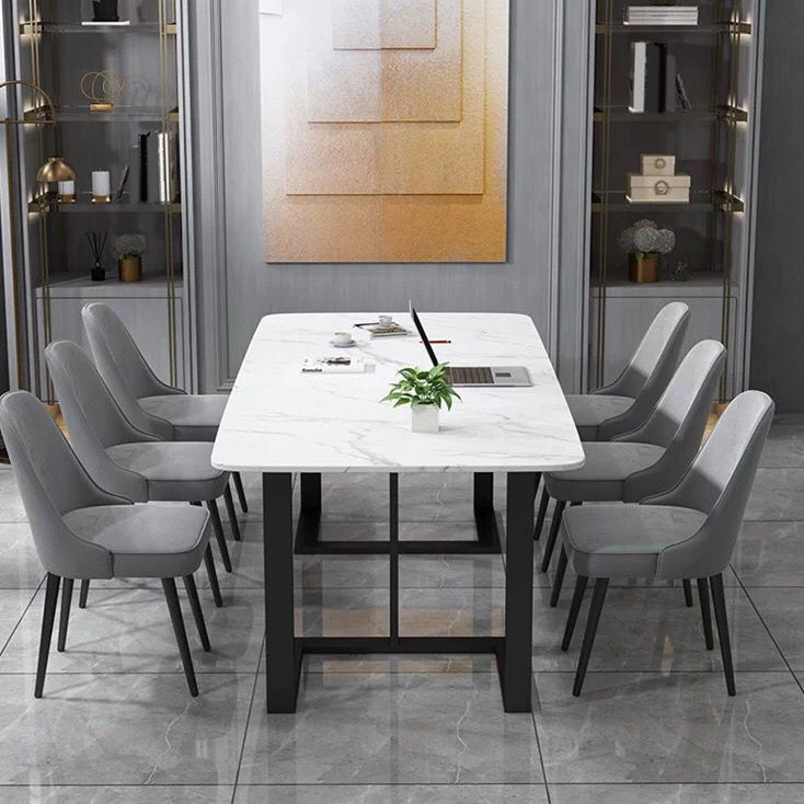 Contemporary Style Rectangle Table Set 1/2/7 Pieces Dining Set for Home