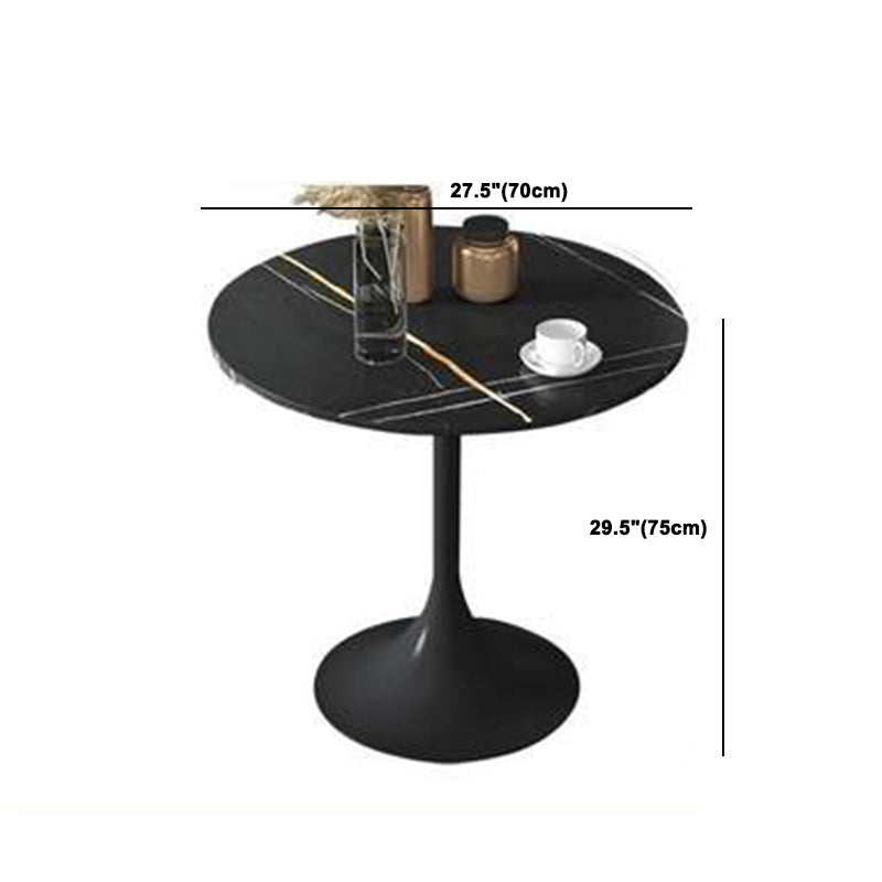 Modern Style Sintered Stone Dining Set Round 1/2/5 Pieces Dining Set for Home Use