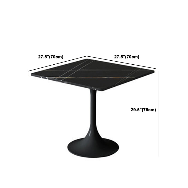 Modern Style Sintered Stone Dining Set Round 1/2/5 Pieces Dining Set for Home Use