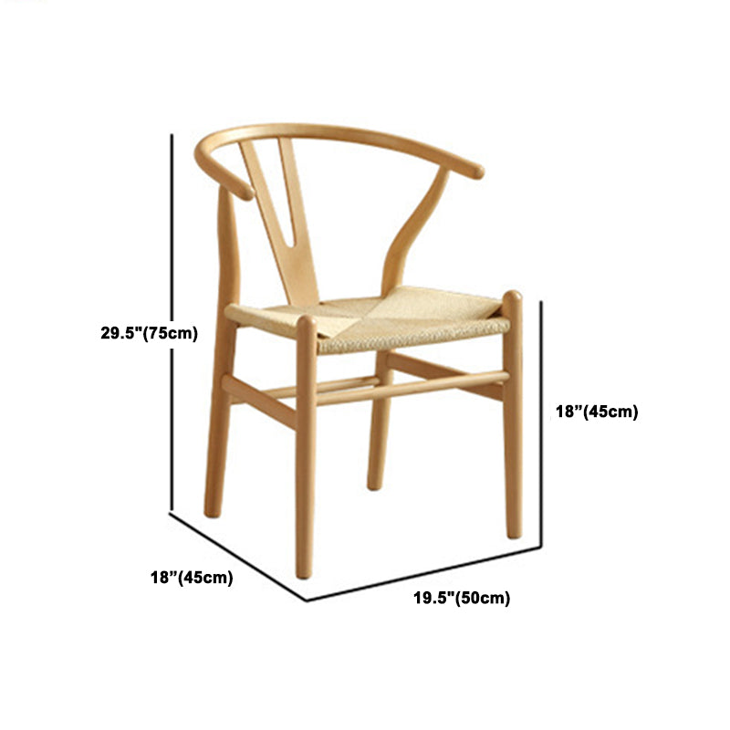 Solid Wood Dining Set 1/2/5 Pcs Rectangle Dining Table with Windsor Chairs