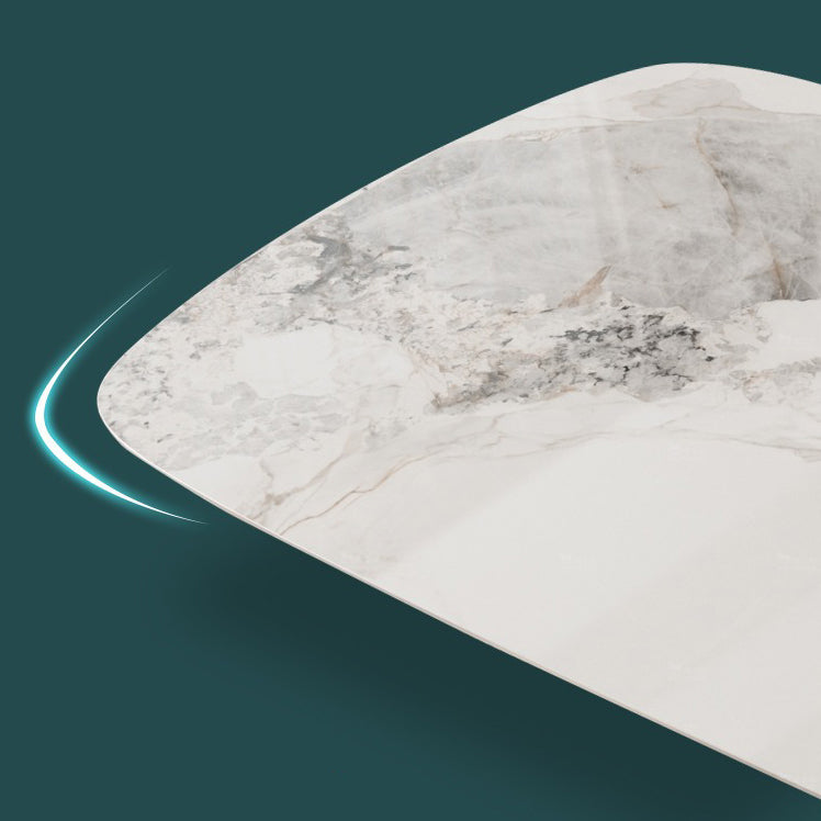 Nordic 1/4/5/7/9 Pieces Rectangle Dining Set Sintered Stone Top Dinette Table Set