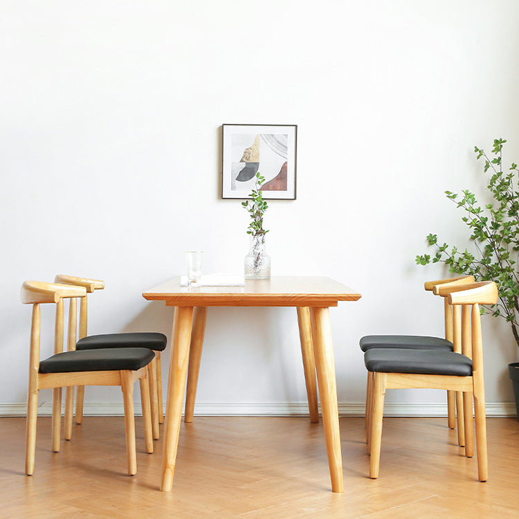 Traditional Rectangle Wood Table Set 1/2/5 Pieces Dining Set for Home