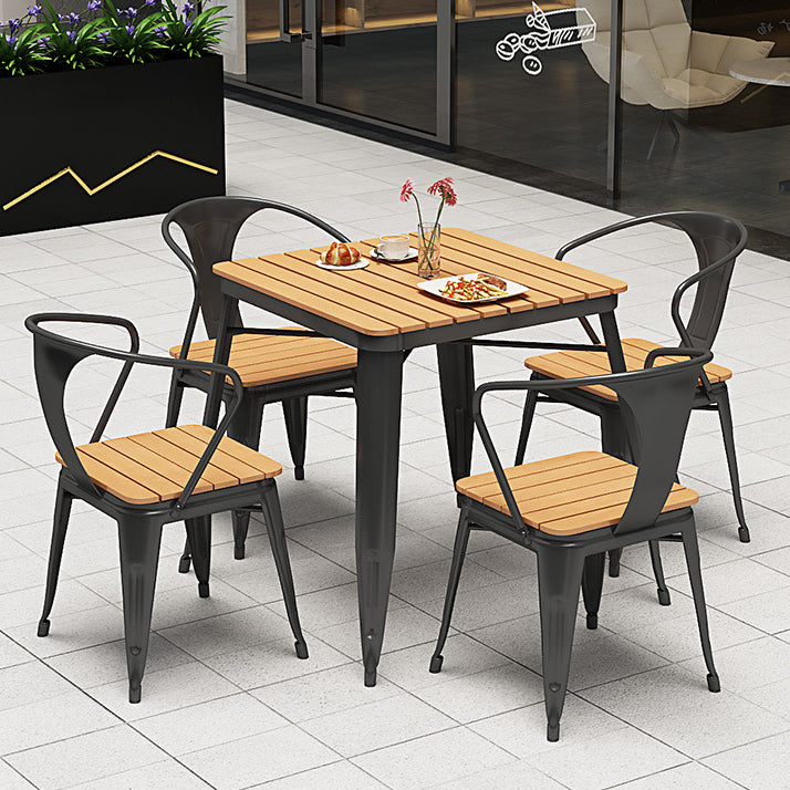 Modern Engineer Wood Dining Table Set 1/2/5/7 Pieces Dining Set for Home Use