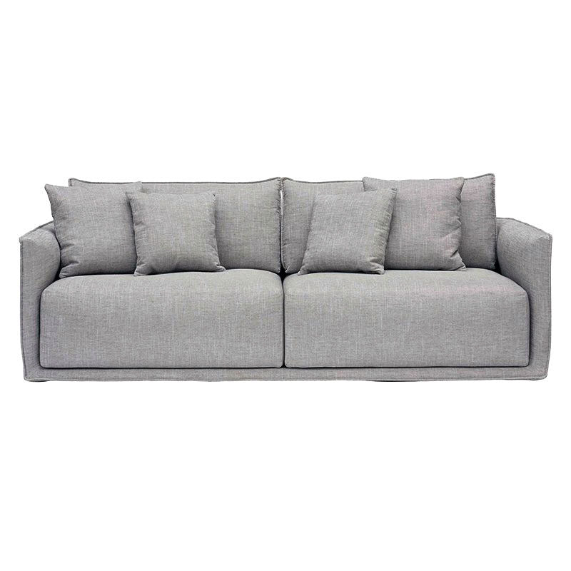 Linen Sofa 36.61" D x 29.53" H Square Arm Sofa for Living Room