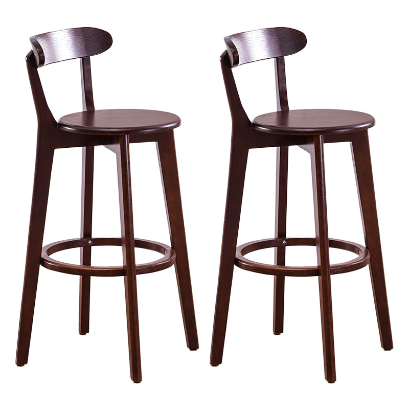 Contemporary Beech Home Barstool Matte Finish Upholstered Bar Stools
