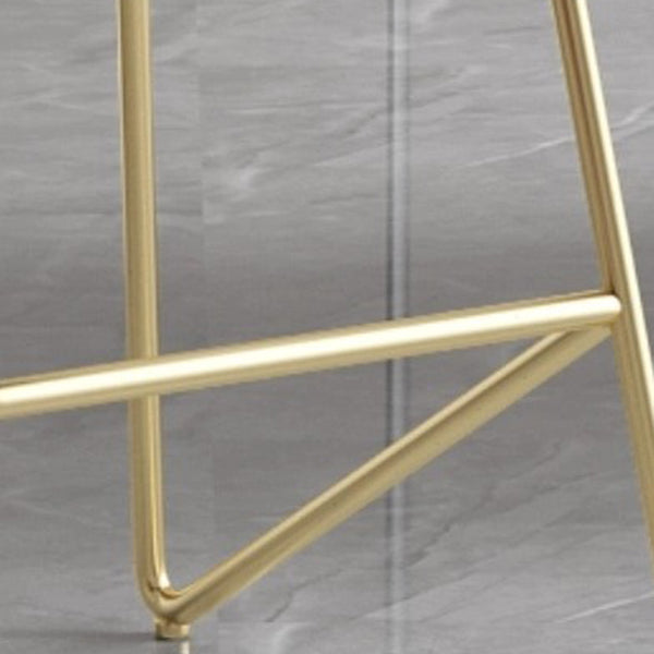 Faux Leather Armless Counter Stool Industrial Low Back Bar Stool