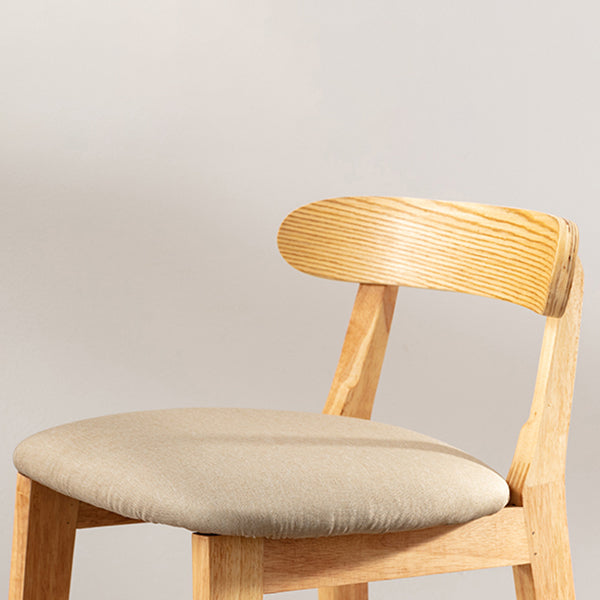 Modern Milk Tea Shop Footrest Stool Matte Finish Upholstered Bar Stools