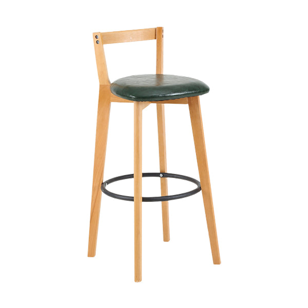 Scandinavian Wood Counter Stool Kitchen Furniture in Matte Finish