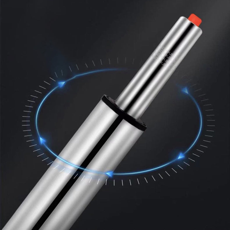 Scandinavian Metal Stool Fabric Upholstered Round Seat Counter Stool in Matte Finish