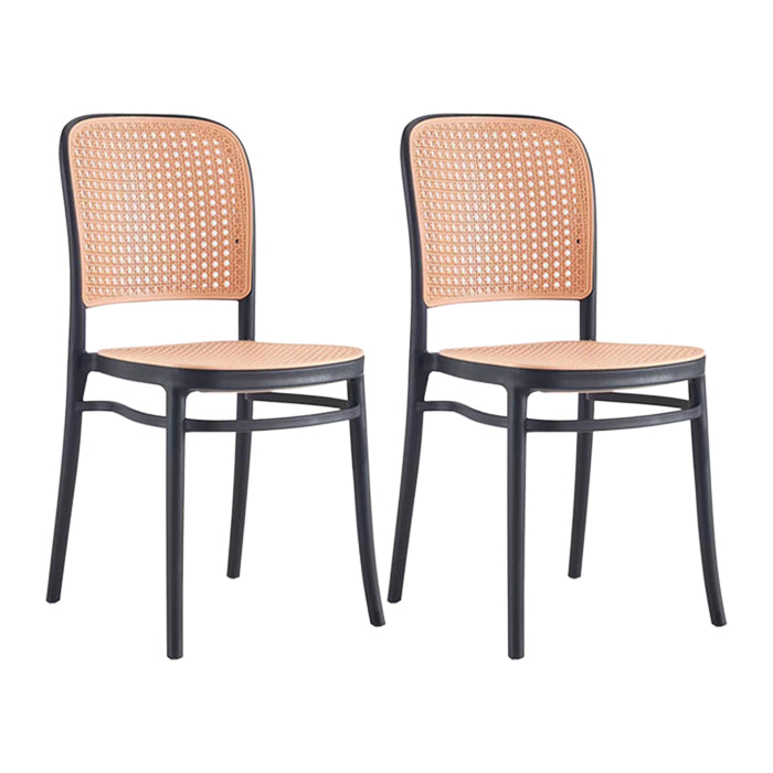 Scandinavian Plastic Barstool Plastic Furniture Rectangle Seat in Matte Finish