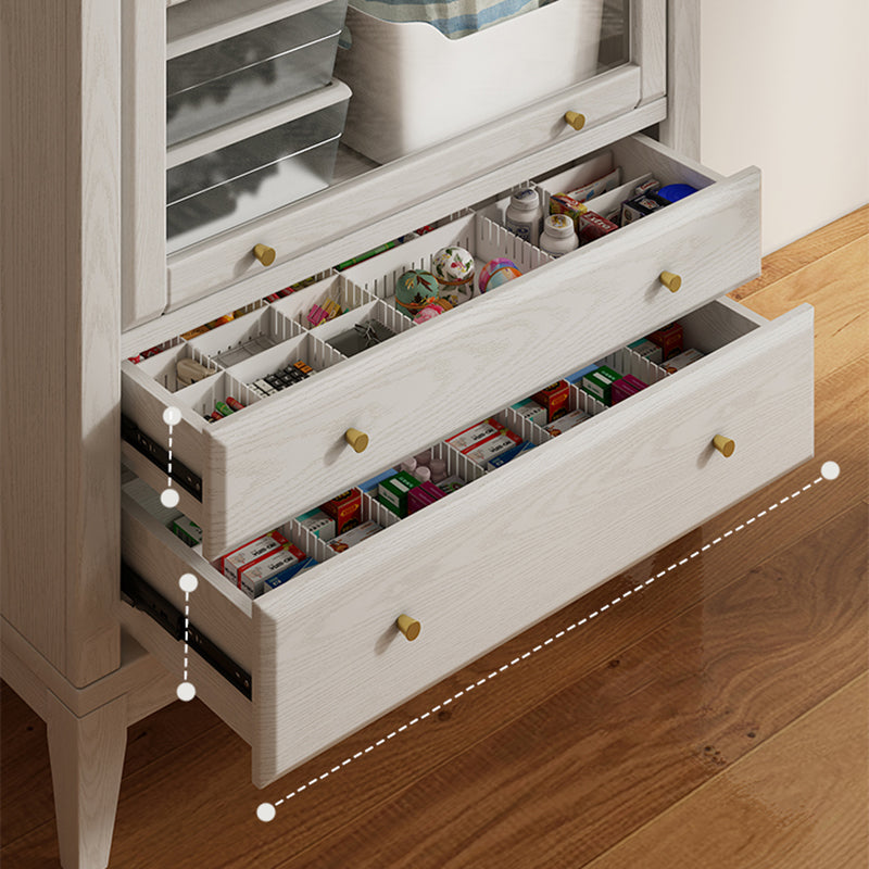 Glam Closed Back Standard Wood Shelf Bookcase for Bedroom Room