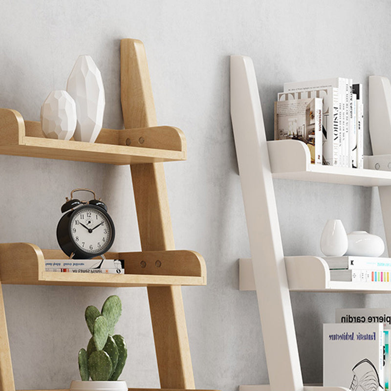 Modern Solid Wood Bookshelf Open Back 5-shelf Bookcase for Living Room