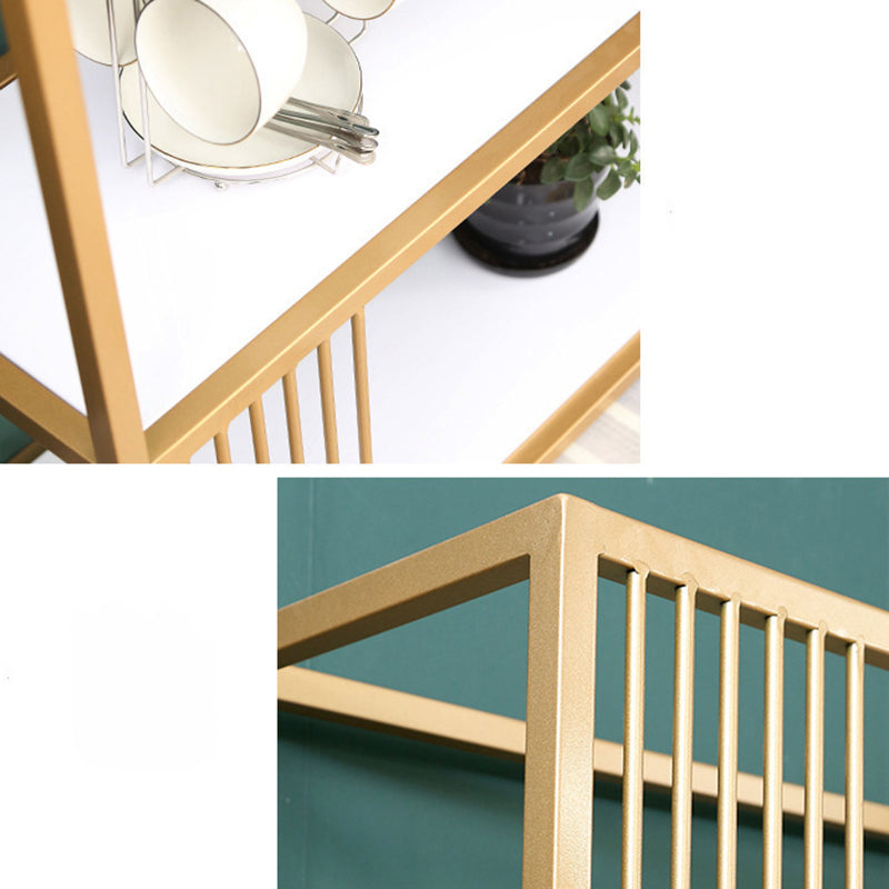 Vertical Open Shelf Bookcase Metal Etagere Book Shelf for Bedroom