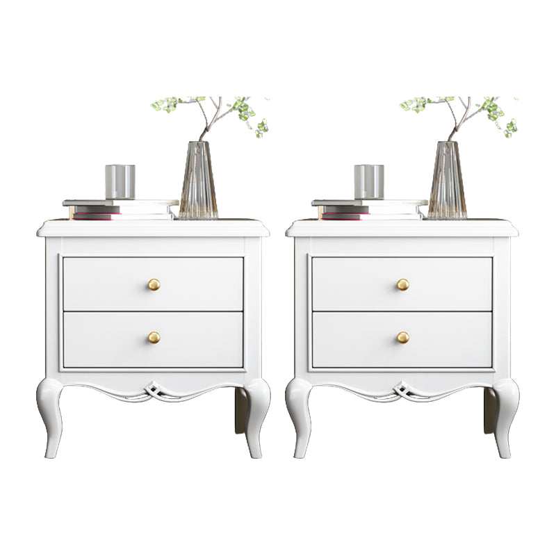 Traditional Oak Night Table Drawer Storage Nightstand for Bedroom