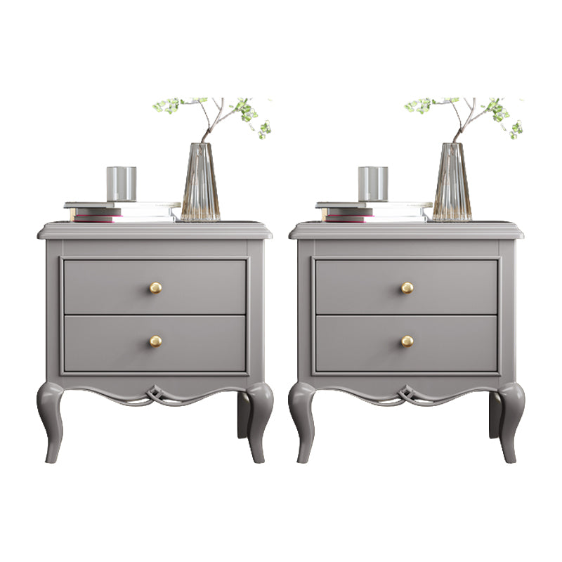 Traditional Oak Night Table Drawer Storage Nightstand for Bedroom