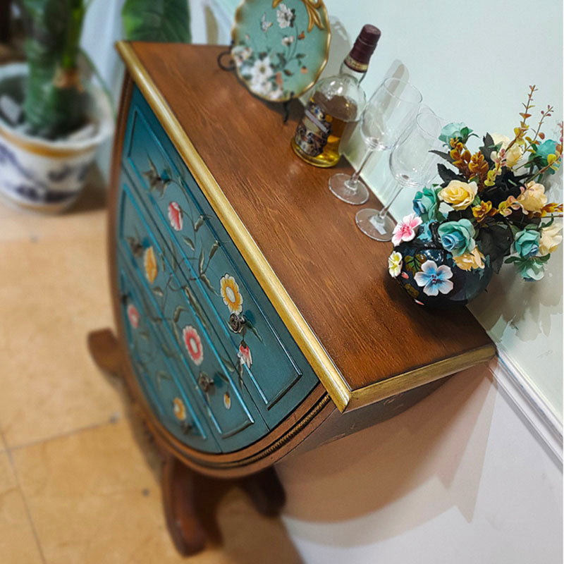 American Traditional Dresser Solid Wood Storage Chest with 3 Drawers